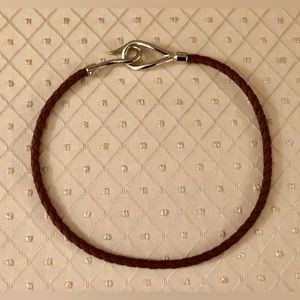 SOLD - Brown leather necklace choker - NEW!